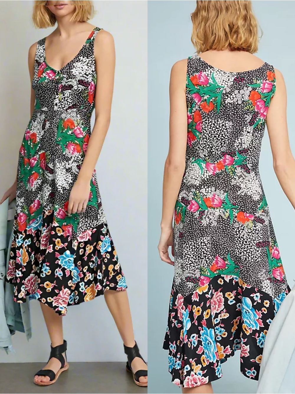 Anthropologie | Violette Floral Midi Dress